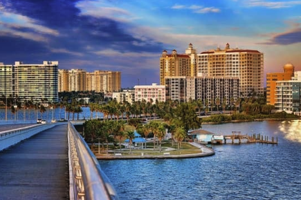 Skyline view of Sarasota, Florida